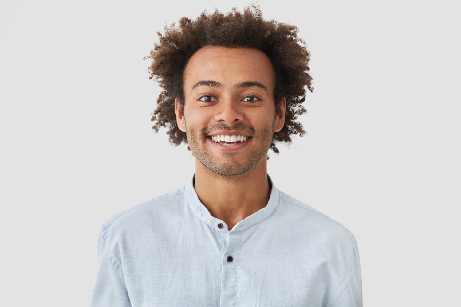 cheerful positive glad mixed race male has broad s eu2xjjg.jpg